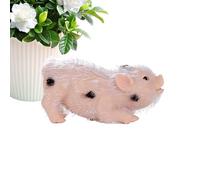 Silicon Pigs Doll Toy - Realistic Cute Pig Doll Full Silicone Piglet Toy Simulation Lifelike Cute Miniature Pig Soft Reborn Animal Figures Miniature Room Decor for W