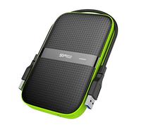 Silicon Power 2 TB External Portable Hard Drive Rugged Armor A60 Shockproof Water-Resistant 2.5 Inch USB 3.0 Military Grade Mil-Std-810G & IPX4 Black (FBE-SU020TBPHDA60S3KFE)