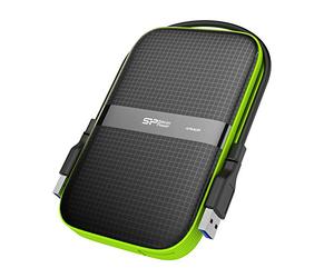 Silicon Power 2 TB External Portable Hard Drive Rugged Armor A60 Shockproof Water-Resistant 2.5 Inch USB 3.0 Military Grade Mil-Std-810G & IPX4 Black (FBE-SU020TBPHDA60S3KFE)