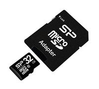Micro SD Memory Card with Adaptor Silicon Power SDHC Black