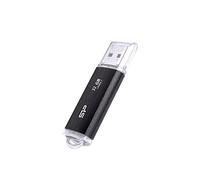 Silicon Power 32 GB USB Flash Drive, B02 Blaze, USB3.1, Retractable Connector, Built-in Strap Hole Design, Data Backup and Restore, AES 256-bit Encryption, up to 5 Gb/s,Black