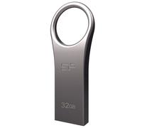 Silicon Power 32GB Jewel J80 USB 3.0 Key Flash Drive, Titanium (SP032GBUF3J80V1T