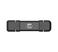 Silicon Power 500GB CreatePro CR72X Dual USB Drive, Portable External SSD with Type-C and Type-A Ports, High Speed External Solid State Drive for Creators (SP500GBUC3R72V1K)