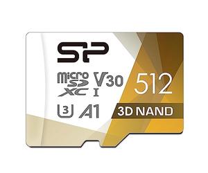 Silicon Power 512GB Micro SD Card U3 SDXC microsdxc High Speed MicroSD Memory Card for Steam Deck, Nintendo-Switch, DJI Pocket 3 and Drone