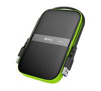 Silicon Power 5TB Armor A60 Shockproof Portable Hard Drive - USB3.0 - Black/Green Edition