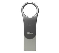 Silicon Power 64 GB Mobile C80 Dual Flash Drive for Type-C Ready Mobile Devices - Titanium/Zinc