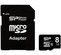 Silicon Power | 8 GB | MicroSDHC | Flash memory class 10 | SD adapter
