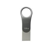 Silicon Power BEAMER-C80 Silver Type-C Ready USB Flash Drive 128GB USB 3.0 Flash