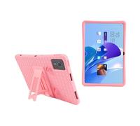 Silicon Shockproof Cover Compatible with Lenovo Chromebook Duet 11 (11M889) 11" 2024 Tablet Case Adjustable Stand Funda(Red)