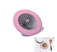 Silicon Sink Strainer Filter Kitchen Sink Strainer Plug Net Trap Hair Stopper Hand Sink Plug Bath Catcher Sink Strainer Cover Tool (Pink)