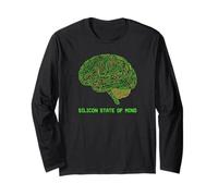 Silicon State of Mind Engineer PCB Brain Design Long Sleeve T-Shirt