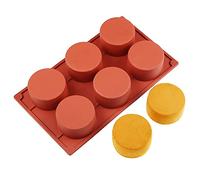 Silicone 11/8/6 Cavity Cylinder Shape Cake Mold For Baking Dessert Ice-Creams Mousse Mould Fondant Decorating Tools (6 Cavity)