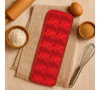 Orsina Silicone 12 Gingerbread Men Cake/chocolate Mould, Flexible Non-Stick Red Silicone Tray, Heat Resistant Up