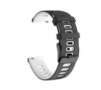 Silicone 20 22mm Strap Compatible with Vantage V3 M2/M Grit X Pro Titan Sport Wristband/Ignite 3 2 Unite Pacer Band Bracelet(Black White,20mm Wristband)