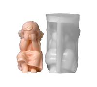 Silicone 3D Angel Shaped Mold for Enthusiasts Aromatherapies Practical Craft Classroom Supplies Miniature Angel Soap Mold