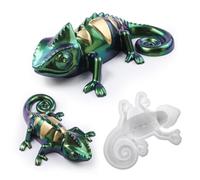 Silicone 3D Chameleon Lizard Resin Epoxy Mold, Crystal Jewelry Casting Molds, Candle Wax Soap Mould Home Ornament Art Craft Decor Plaster Handmade Gift