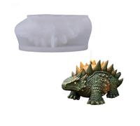 Silicone 3D Dinosaur Ice Cube Mold, Candle Wax Soap Making Mould, Chocolate Cake Decor, Resin Jewelry Aromatherapy Casting Molds, Home Ornament Art Craft Plaster Handmade Gift (Ankylosaurus)