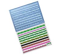 Silicone 3D Nails Art Mold Embossed Nails Patterns for Craft Crafting and Classical Designs with Various Patterns Carved Design