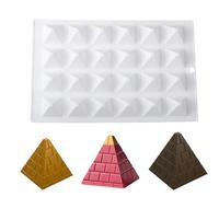 Silicone 3D Pyramid Cake Fondant Mousse Mold Chocolate Baking Candy Mould