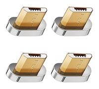 SilicOne 4x Micro USB Adaptors for Premium Nylon Magnetic USB Charging Cable Data Cable [4x Micro USB Plug]