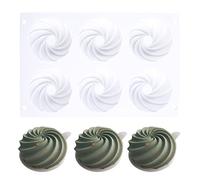 Silicone 6 Holes Cake Ice Cream Chocolate Mold Soap Cupcake Bakeware Baking Dish Cake Pan Muffin Molds for Decorating Baking Silicone Shapes