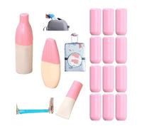 Silicone Accessory Elastic Sleeve 40pcs for Leak Proofing, Leak Proof Sleeves Reusable for Travel Toiletries, Pink, One Size