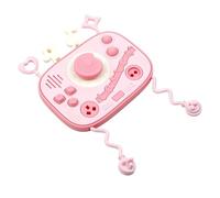 Silicone Activity Board, Interactive Puzzle Silicone Learning Board for Boys and Girls 1-3 Years Old, Concentration, Mood, Birthday Gift, Travel, Airplane,