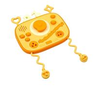 Silicone Activity Board - Silicone Interactive Puzzle | Touch Sensory Board,for 1-3 Year Old Boys Girls Focus Mood Birthday Travel Airplane Classroom