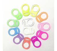 Silicone Adapter Ring for Button-Style MAM NUK Baby Pacifier Ribbon Clip (Clear)