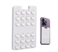 Silicone Adhesive Phone Holder: Adhesive Silicone Mount Pad, Non Slip Phone Holder | Window Mirrors Wall Accessory, Shower Surfaces Dish Agar