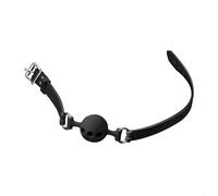 Silicone Adjustable Bondage Mouth Gag Ball BDSM Fetish Slave Restraints Sex Toys Fetish Open Mouth Gag for Adult Game Black L