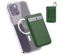 Silicone AI Voice Recorder Suction Cup Case Cover,Suction Cup Holder for PLAUD Note Voice Recorder with Key Ring,Suction Protective Case Cover Compatible with PLAUD Note Voice Recorder (Wipe Green)