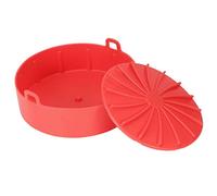 Silicone Air Fryer Liner, 19cm Non-Stick Reusable Silicone Pot Air Fryer Accessories for Disposable Parchment Paper Liner, Fits for 3 to 5 QT Air Fryer