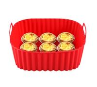Silicone Air Fryer Liner: Premium Food Baking Pan, Flexible Round Pot Liner | Durable Heat Shield, Easy Clean Kitchen Accessory, Collector's