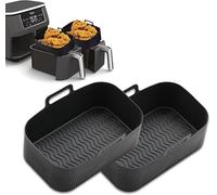 Silicone Air Fryer Liner, Reusable Silicone Air Fryer Liner for Ninja Air Fryer's, 2 Pack (19.5)