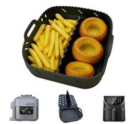 Silicone Air Fryer Liner with Divider by Magla - Reusable Airfryer Oven Liner for Ninja Air Fryer Speedi 5.7L, Cosori 5.5L, Ninja Crispi, Tefal 6.5L, Instant Vortex 5.7L etc. Air Fryer Accessories