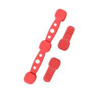 Silicone Air Fryers Clips for Safe, Red SQUARE | High Temperatures Resistant Fasteners Hold Accessories for Safe Cooking, Heatproof Silicone Fasteners
