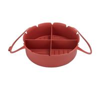 Silicone Air Fryers Cooking Basket Oven Safe Grilling Mats Silicone Texture Air Fryers Bowl For Daily Meal Prepping Nonstick Baking Basket