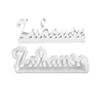 Silicone Alphabet Mould - German Alphabet Resin Casting Mould, Craft Accessories Resin Plaster Mould for Desk Table Decor