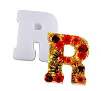 Silicone Alphabet Resin Molds Letter Silicone Mould for Crafts Epoxy Resin Casting Molds Alphabet Epoxy Resin Silicone Mold Capital English Alphabet Silicone Mold Alphabet Letter Baking Mold