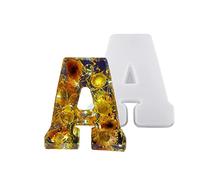 Silicone Alphabet Resin Molds Letter Silicone Mould for Crafts Epoxy Resin Casting Molds Alphabet Epoxy Resin Silicone Mold Capital English Alphabet Silicone Mold Alphabet Letter Baking Mold