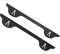 Silicone Alternative Stove Gap Covers 25 Inch Silver - Metal Cooktop Side Fillers Worktop Strips Easy Clean(B)