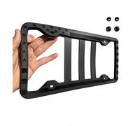 Silicone American Flag License Plate Frame Holder - Subdued 3D Stars and Stripes USA Flag Gloss on Matte for Car, Truck and SUV