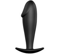 Silicone anal plug design, Width 80 mm, Length 140 mm, Depth 40 mm, Department Couple, Color Black
