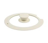 Silicone and Tempered Glass Pot Lid, Heat-Resistant with Steam Release Holes, Anti-Scalding Handle, Avoids Spillover for Safe and Efficient Cooking in Kitchen(B 18CM)