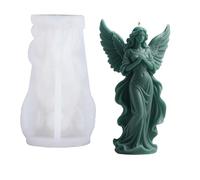 Silicone Angel Fairy Scented Candle Making Mold, Figurine Resin Epoxy Casting Mould Wax Soap Aromatherapy Cake Jelly Chocolate Molds Handmade DIY Craft Home Decor (B)