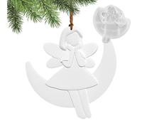 Silicone Angel Mold Kit - Concrete Ornament Shapers Resin Casting Tools | DIY Hanging Figure Making Set, Artistic Plaster Training System for ateli