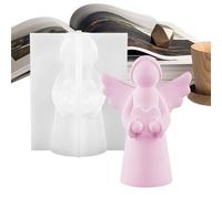 Silicone Angel Mould, Silicone Mould for Concrete | Cement Home Decorations - for Teachers of Art DIY Themed Workshops Weekend Activities