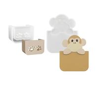 Silicone Animal Basket Empty Plan Jewelry Cast for Crafting Recyclable Baking Soap Flame Making Tool Creative Hollow Animal Basket Mold