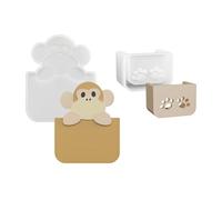 Silicone Animal Basket Empty Plan Jewelry Cast for Crafting Recyclable Baking Soap Flame Making Tool Artistic Basket Pattern Crafting Cast
